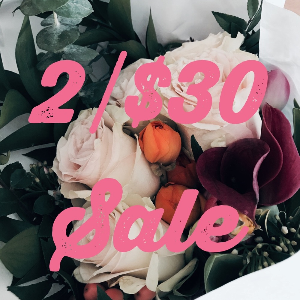 2/$30 Spring Closet Sale!